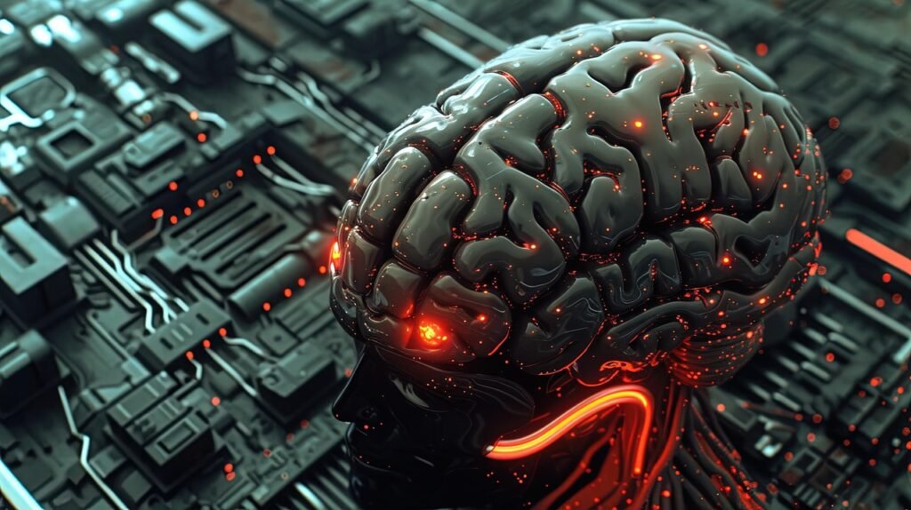 robot, brain, thinking, learning, artificial, intelligence, ai, ml, machine, neural, network, computer, cpu, ai generated